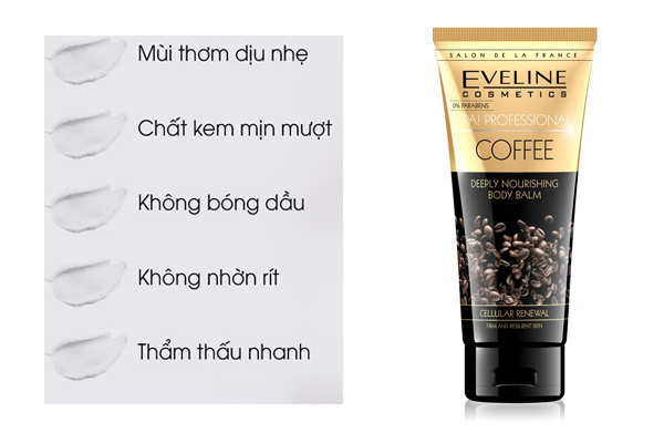 Review kem dưỡng thể nuôi dưỡng sâu tinh chất Café Eveline Spa! Professional 2