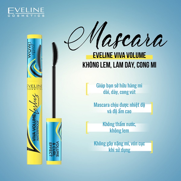 Siêu phẩm Mascara Eveline cho đôi mắt cuốn hút đã có mặt tại Việt Nam 2